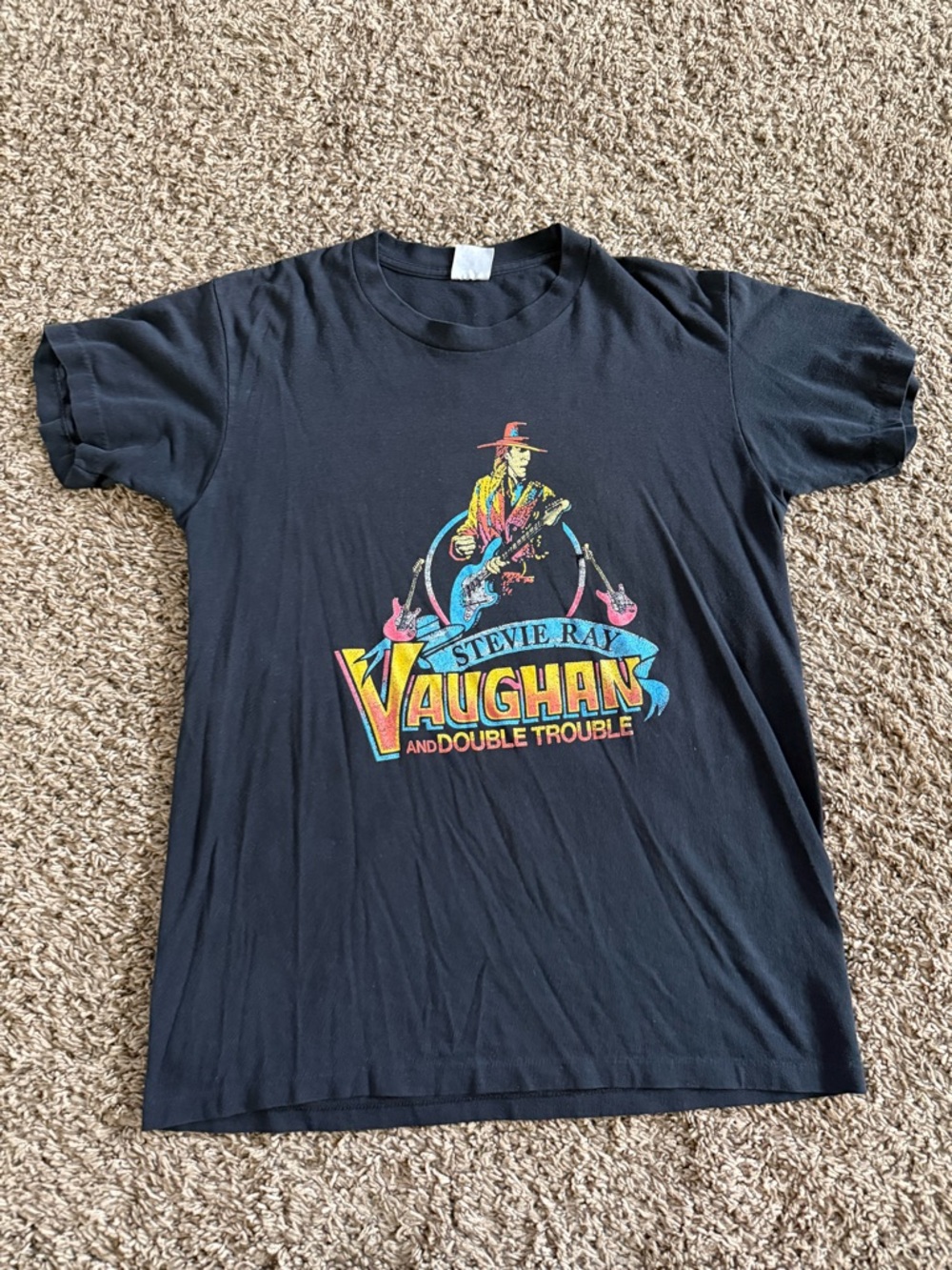 SOLD Stevie Ray Vaughan Black Graphic Tee
